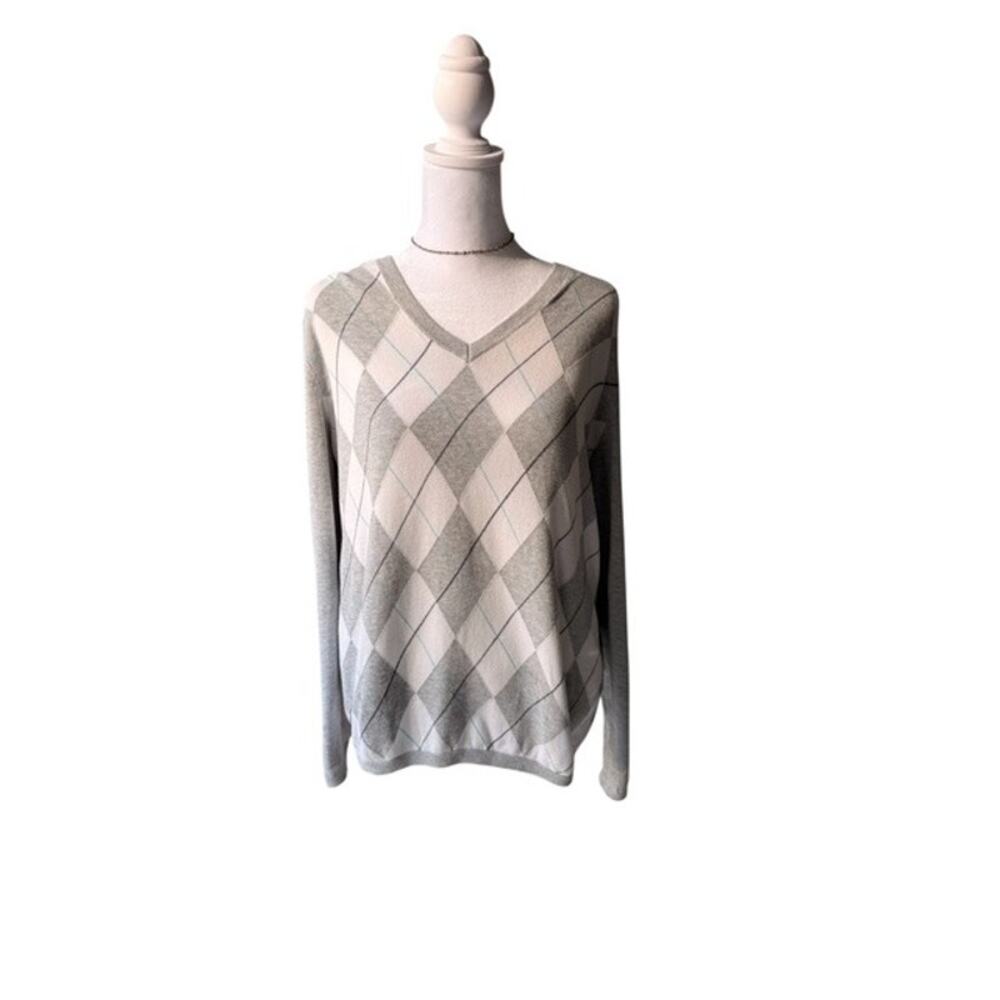 Vintage Tommy Hilfiger Argyle Sweater Extra Large